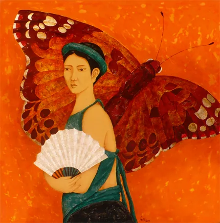 The fairy and butterfly
