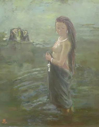 Bathing in the stream 1