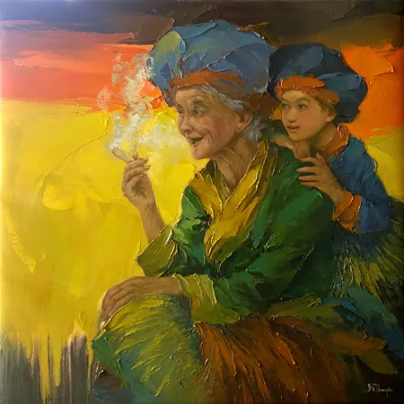 Grannie and niece