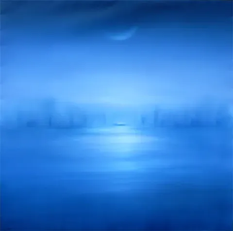 The boat is full of moon light