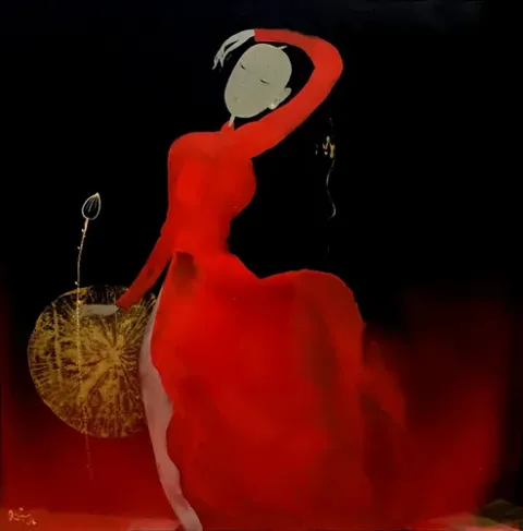 The Lady with lotus 2