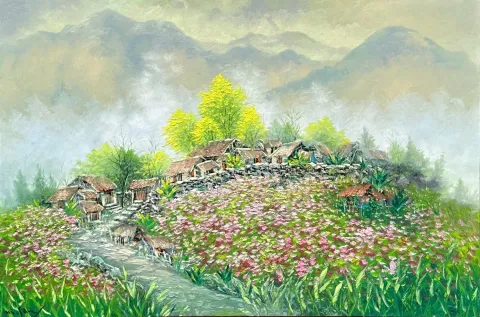 Buckwheat flowers in Ha Giang