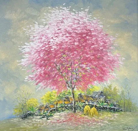 Summer in village