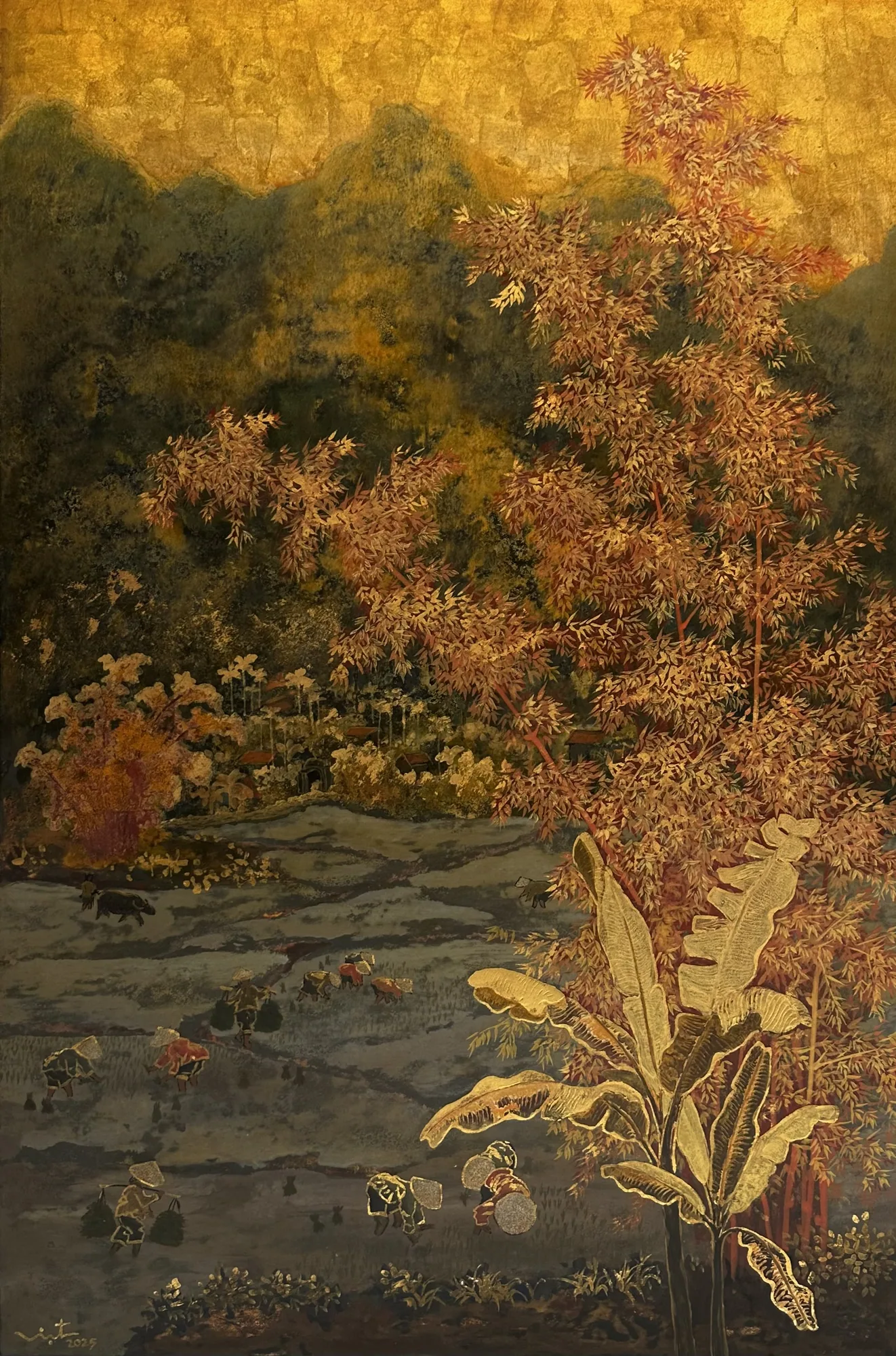 Harvest at sunset – Dinh Viet