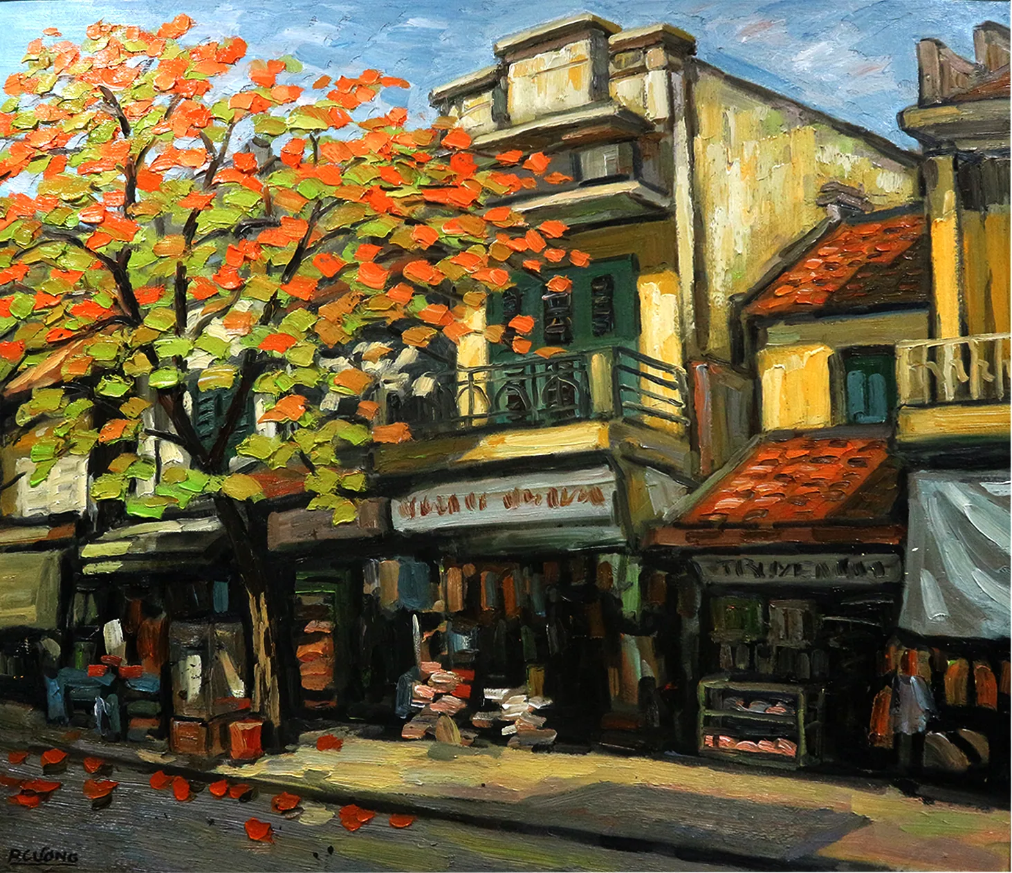 Pham Cuong: Hanoi Old Quarter Through Oil Painting